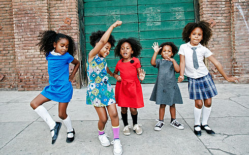 African American Kids Dancing